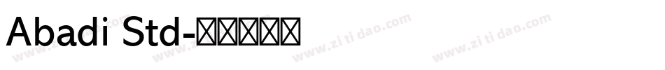 Abadi Std字体转换